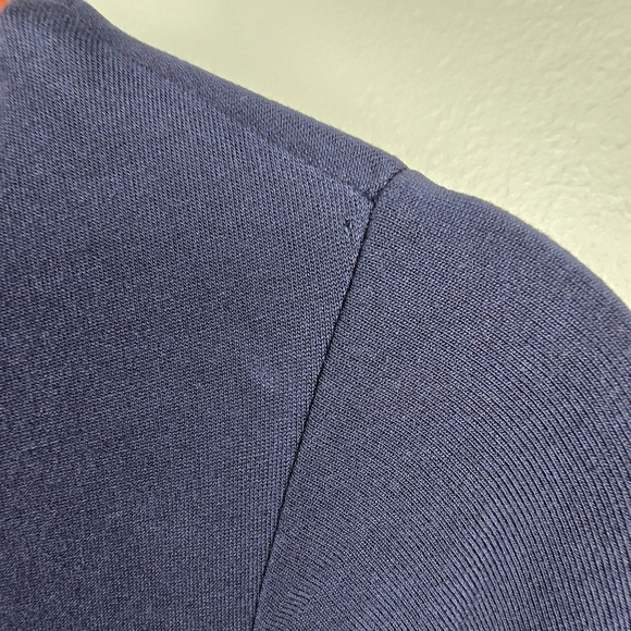 BODEN Long Sleeve Soft Midi Dress Modest Navy Womens Size 8 Office‎ Business - Picture 8 of 15